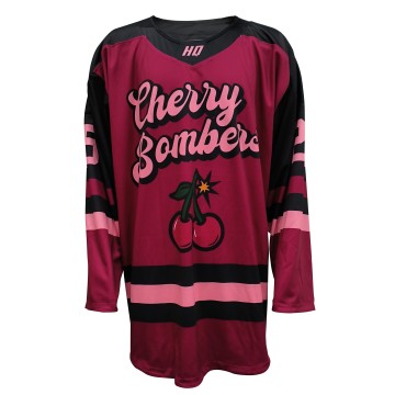 Cherry Bombers Reversible Custom Training Jersey Sublimated Ice Hockey Uniform From China Factory Suppliers