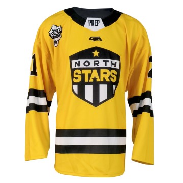 Classic Sublimated Ice Hockey Jersey with Bold Shield Logo Design