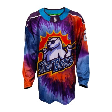 Cosmic Impact Custom Sublimated Ice Hockey Jersey – Explosive Graphic Design with High-Performance Team Identity