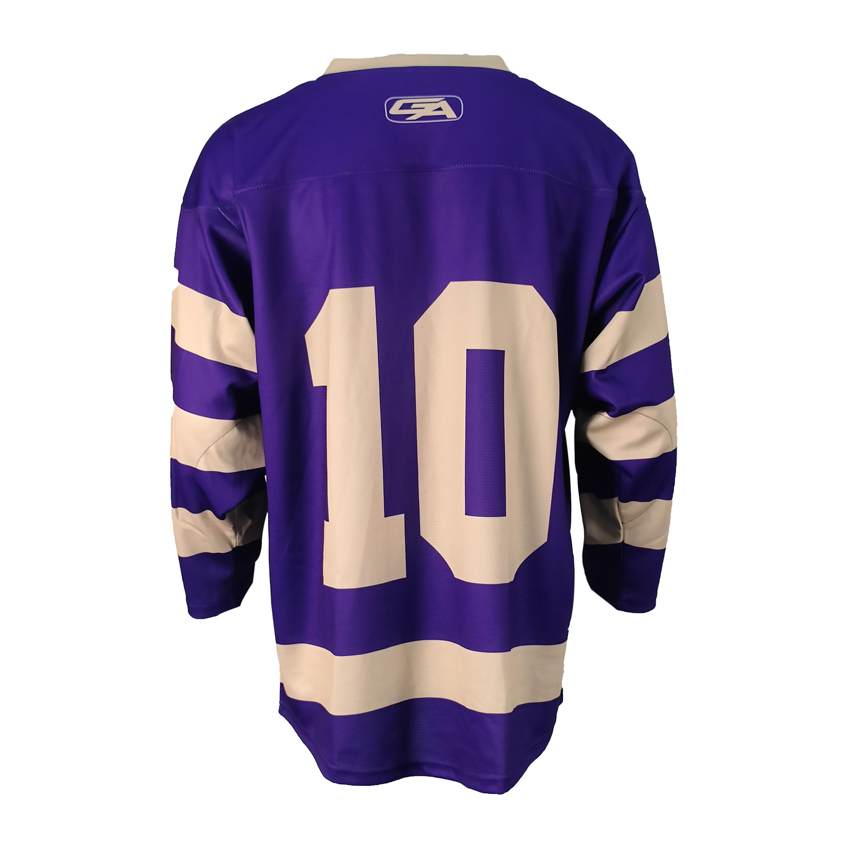 Custom Purple Lace-Up Ice Hockey Jersey-Classic Full Sublimation 100% Polyester Team Uniform