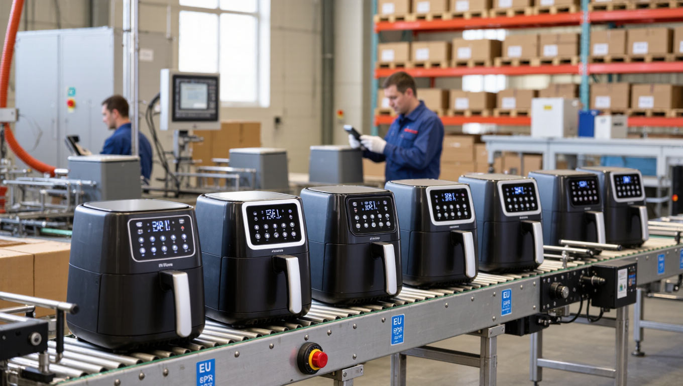 Air Fryer Factories Build Export-Ready  EU GPSR compliance Products Through Certification and QC