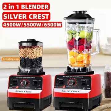 2L 3000/4500W Silver Crest Big Powerful Smoothies Large Commercial Blender SC-1589