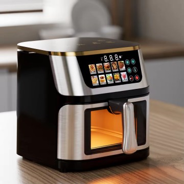 Air Fryer Oven Large Capacity 15L 10L 8L 6L 5L Digital Touch Smart Air Fryer With Glass Window for Home Kitchen