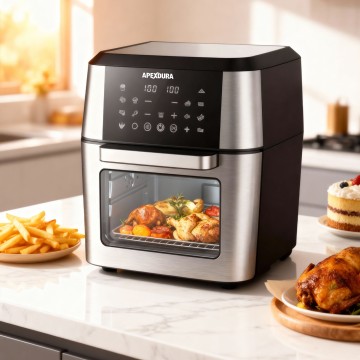 Air Fryer Oven 12L 360 Hot Air Circulation Digital Control OEM ODM