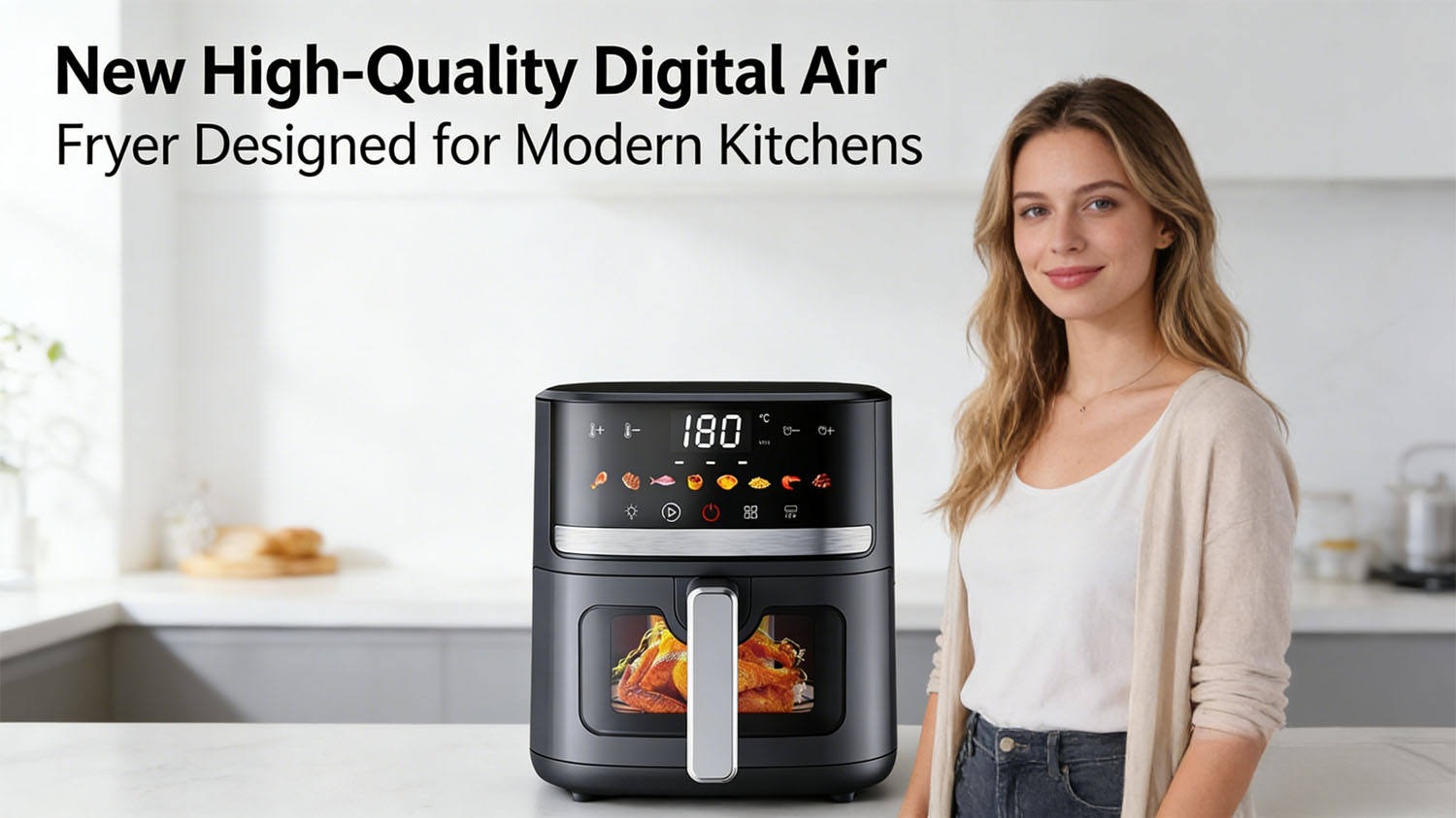 New High-Quality Digital Air Fryer Designed for Modern Kitchens