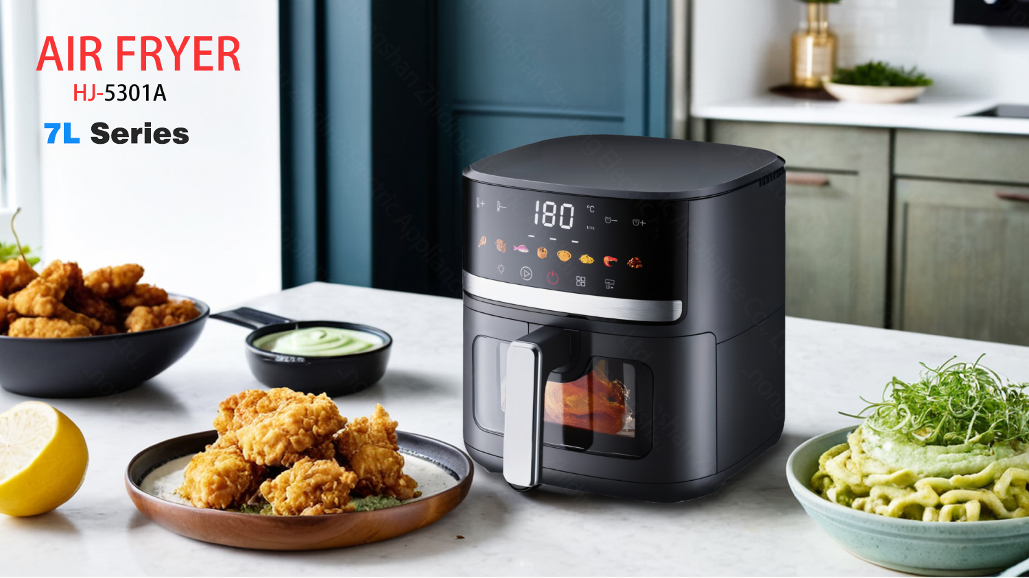 5.5L Touch Screen Digital Air Fryer Smart Compact for Everyday Meals