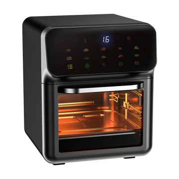 Smart Touch Air Fryer Oven 15L 1800W 3 Layer Baking 360 Hot Air Circulation Enamel Easy Clean OEM ODM