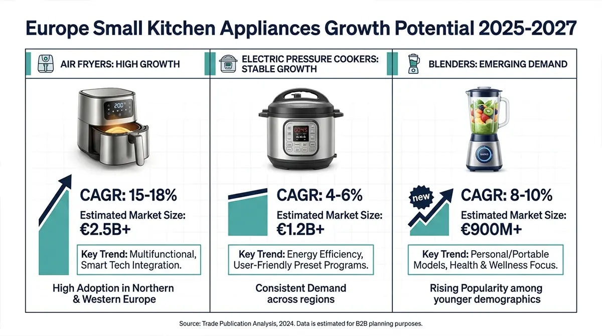 Europe Small Kitchen Appliances Growth Potential 2025-2027.webp