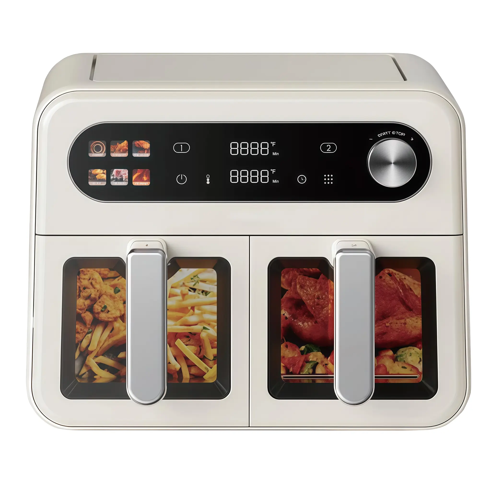 RA940-2DV 双篮空气炸锅 9L 4.5L+4.5L 2400W 智能触控.webp