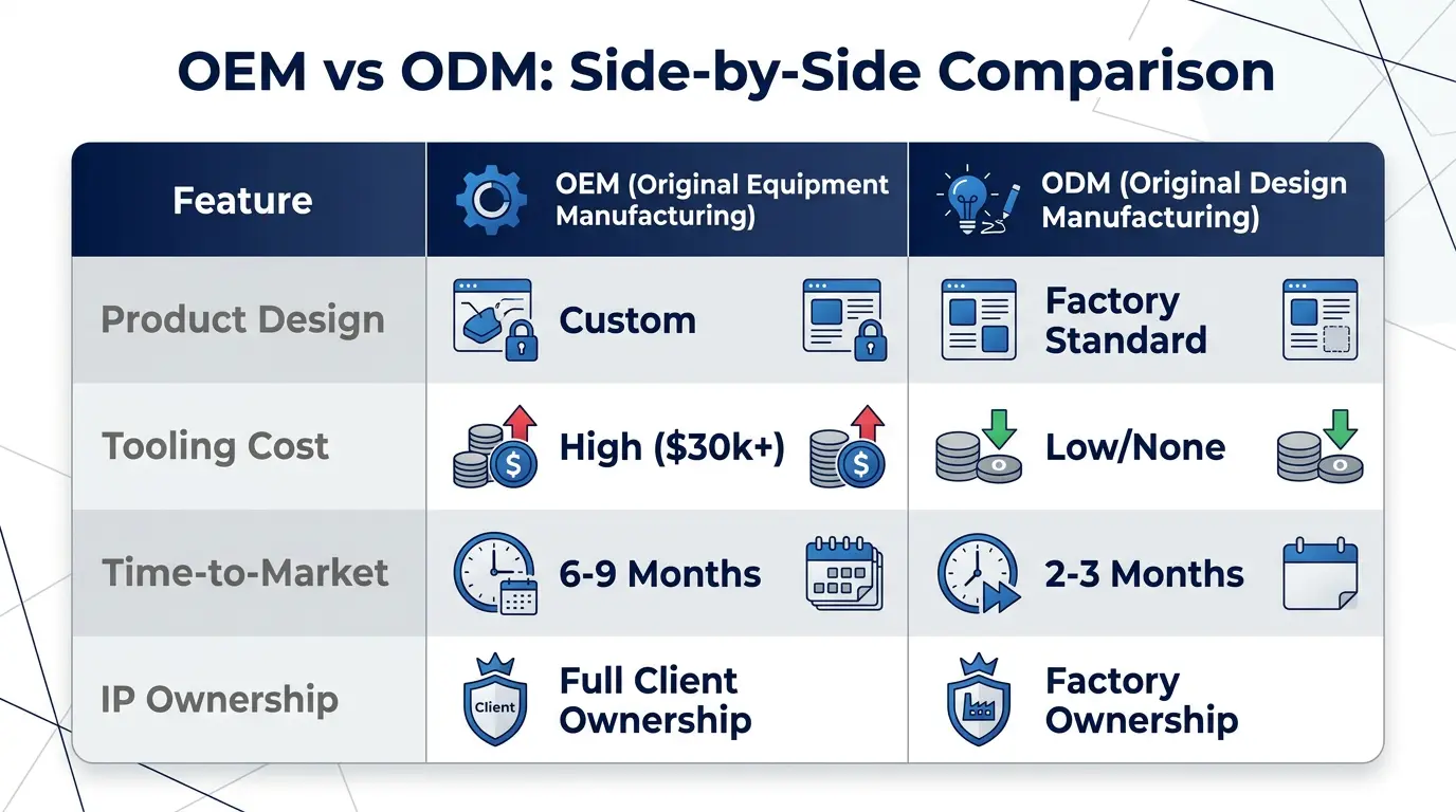 OEM vs ODM Side-by-Side Comparison .webp
