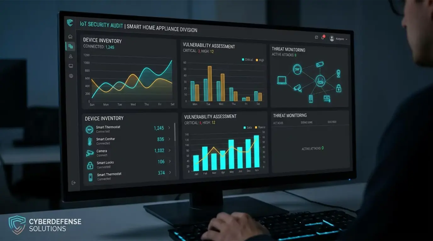 Digital Hardening. True IoT security is defined by continuous vulnerability scanning and robust threat mitigation at the server level..webp