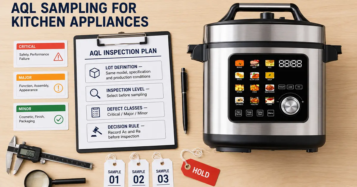AQL Sampling Explained for Kitchen Appliance Buyers