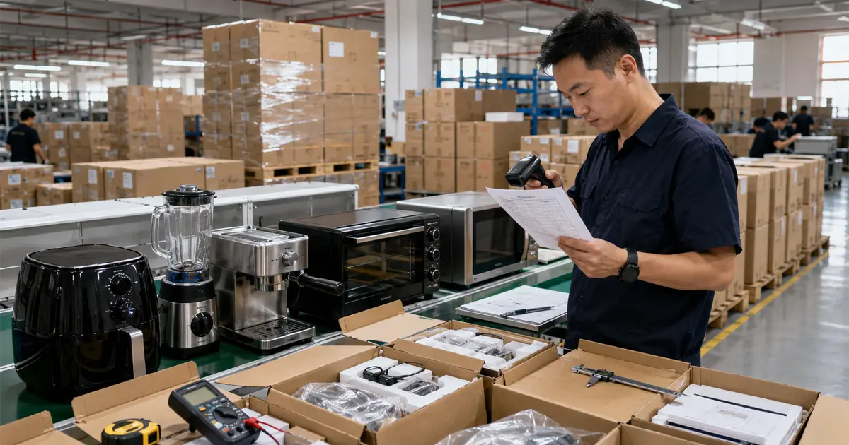 Kitchen Appliance Pre-Shipment Inspection: 20 Checks