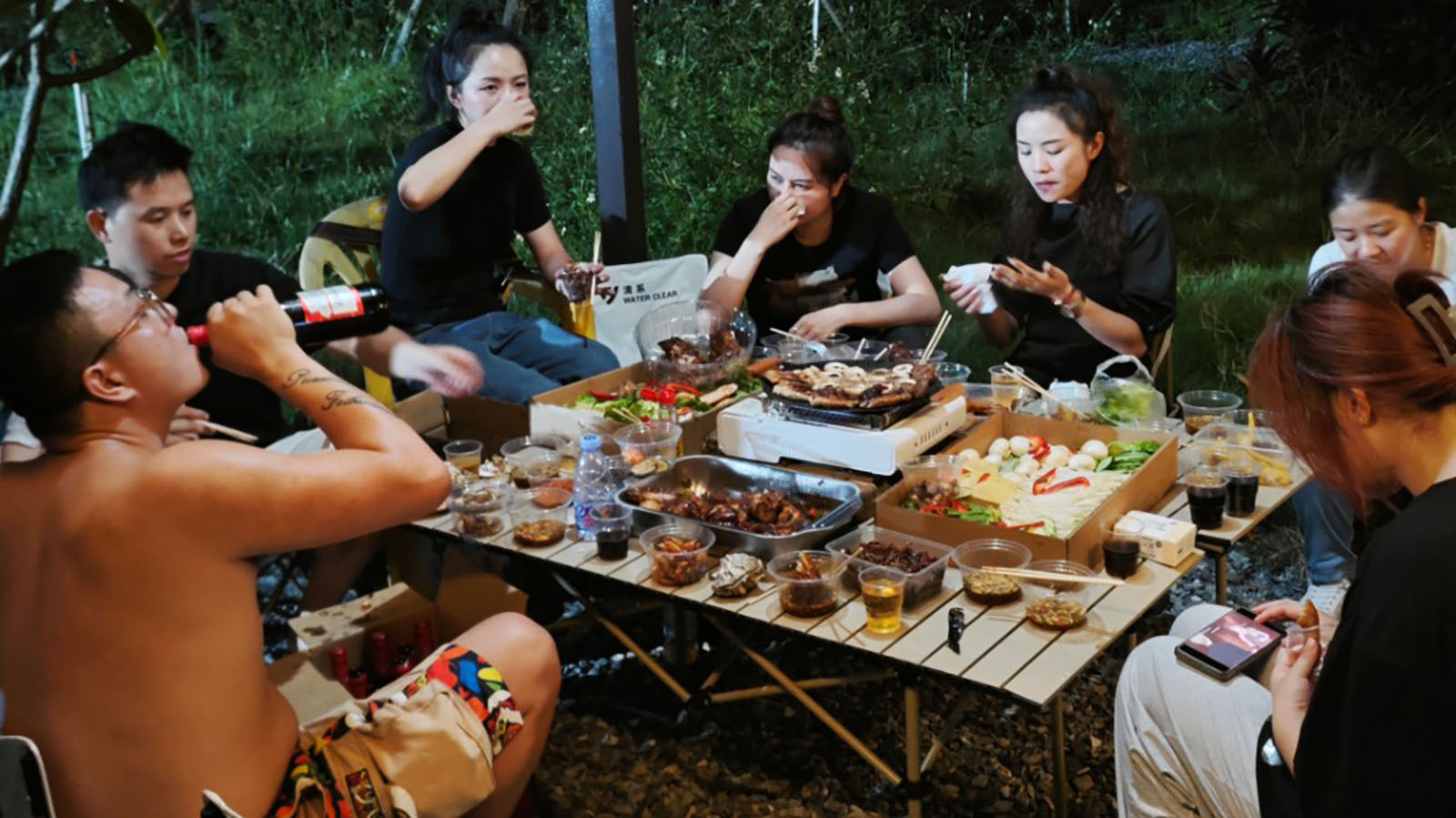 Beyond the Factory Floor: APEXDURA Team's Lakeside Camping and BBQ Night