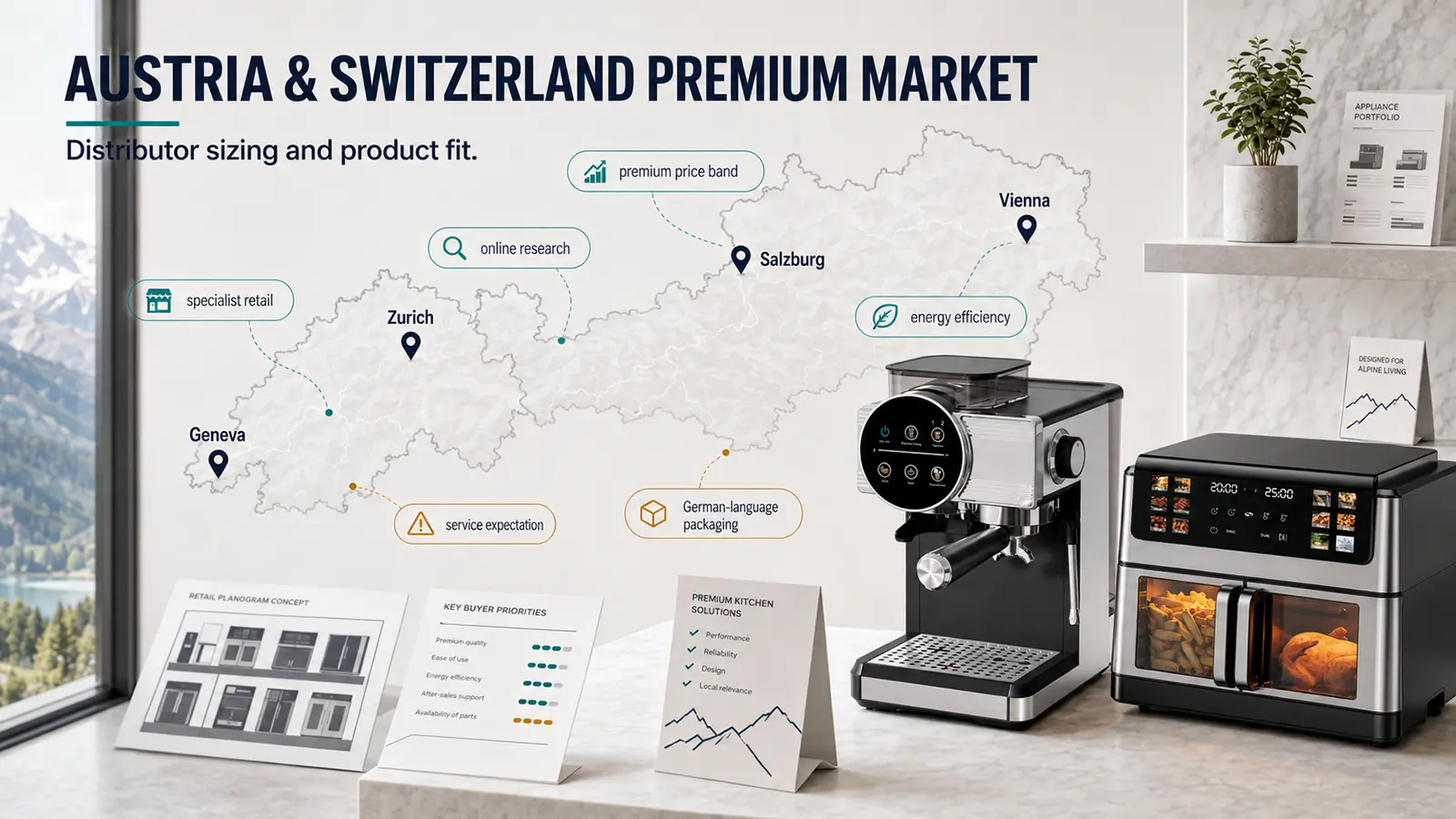 Austria and Switzerland Premium Kitchen Appliance Market: B2B Distributor Sizing Guide