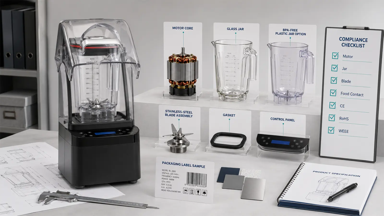 Blender B2B Sourcing Guide: Motor, Jar, Blade and EU Compliance Checklist