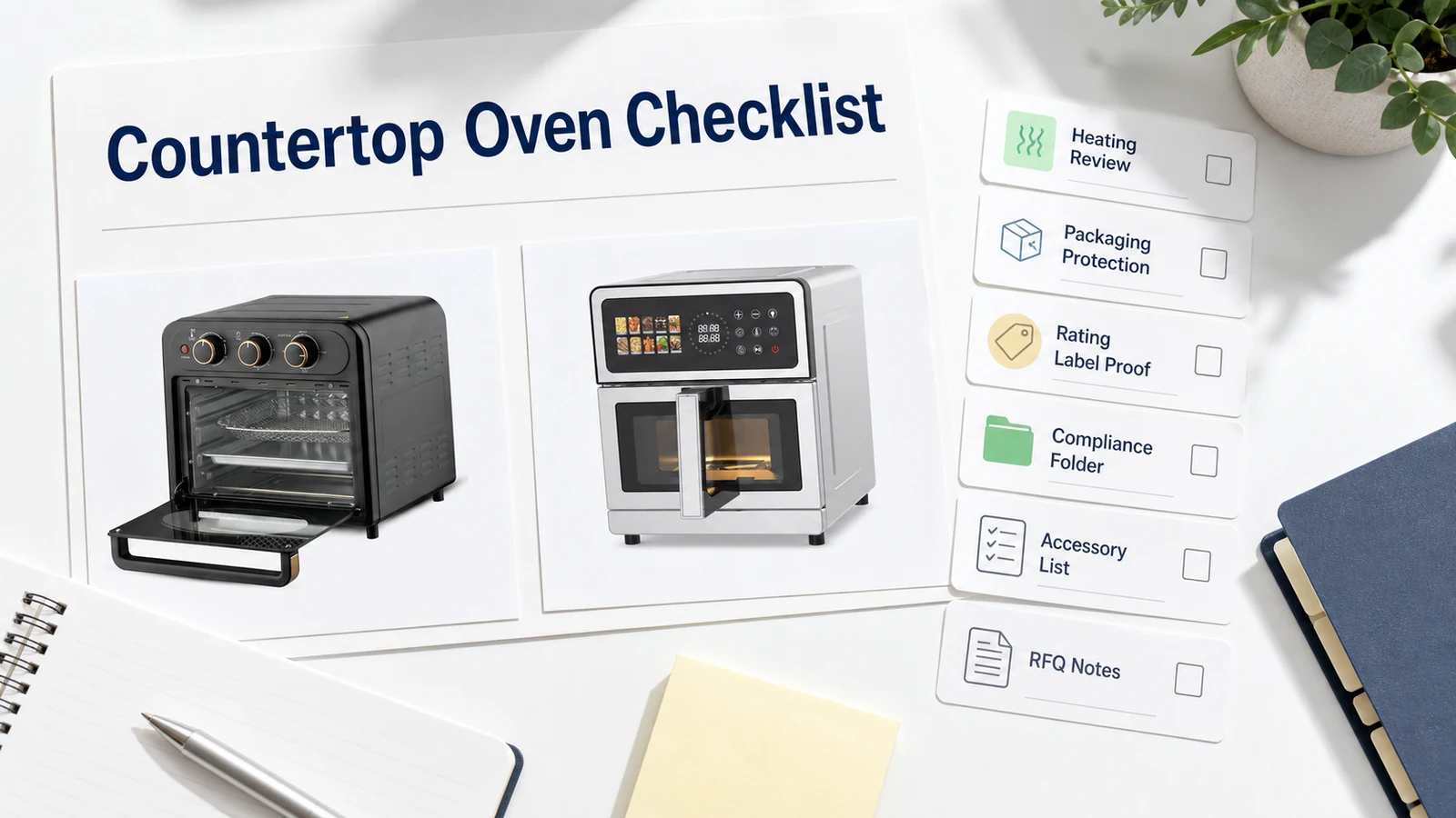 Countertop Oven Sourcing Checklist: Heating, Packaging and Compliance