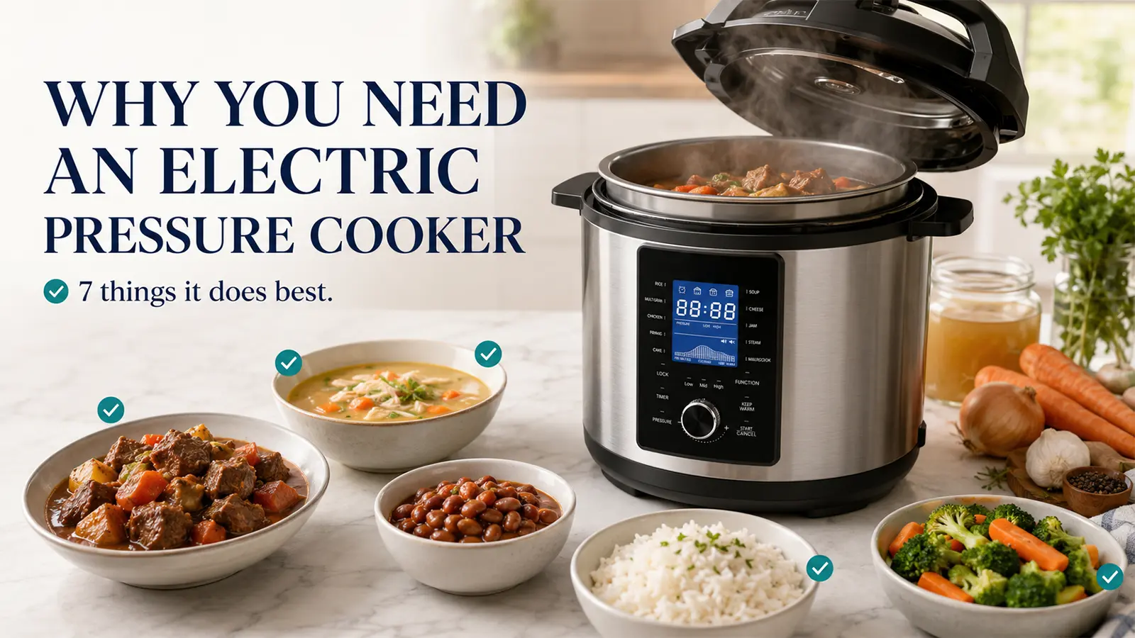 Why You Need an Electric Pressure Cooker: 7 Things It Does Best
