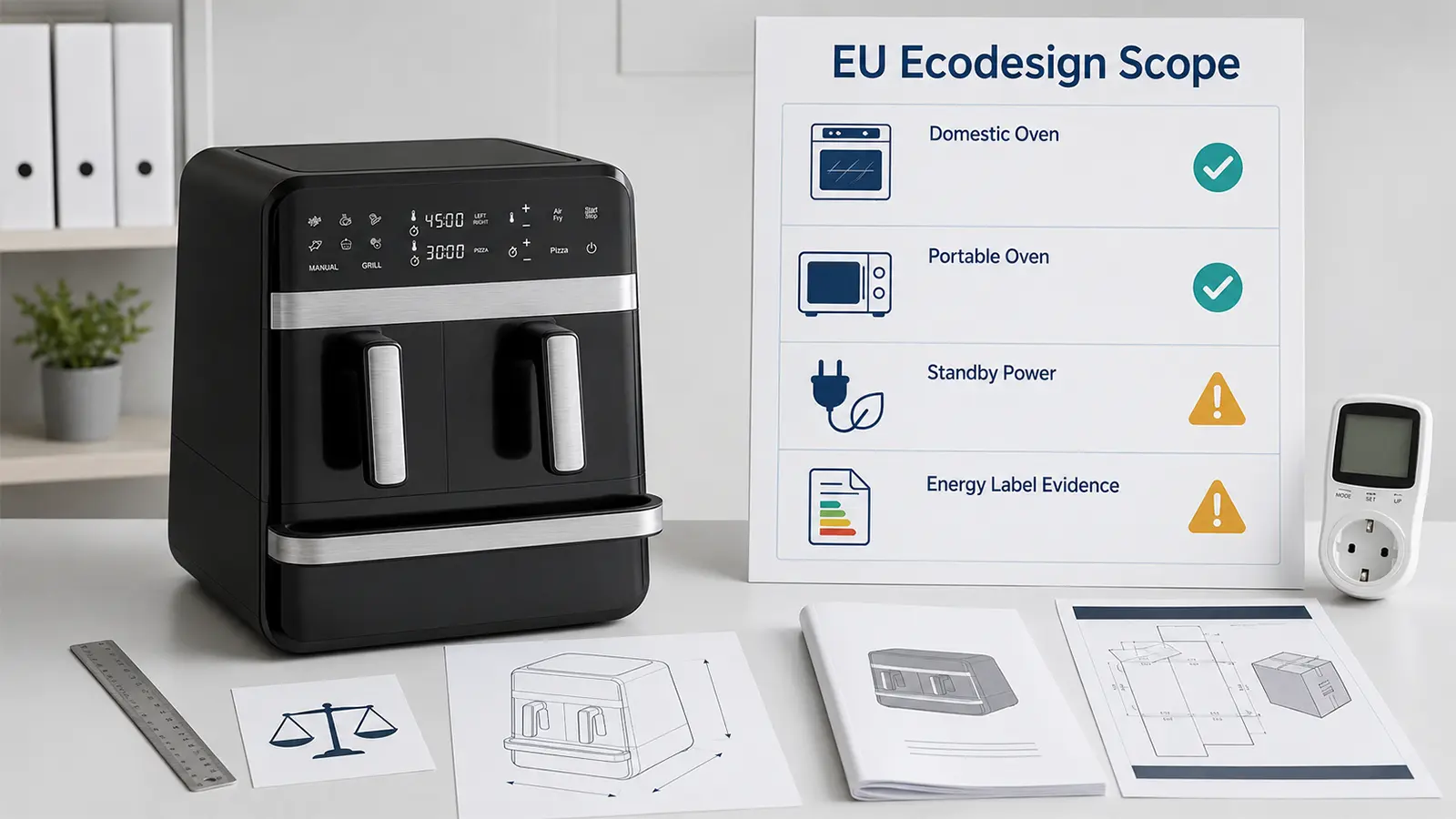 EU Ecodesign for Air Fryer Oven Importers: Scope, Energy Labels and ErP Evidence