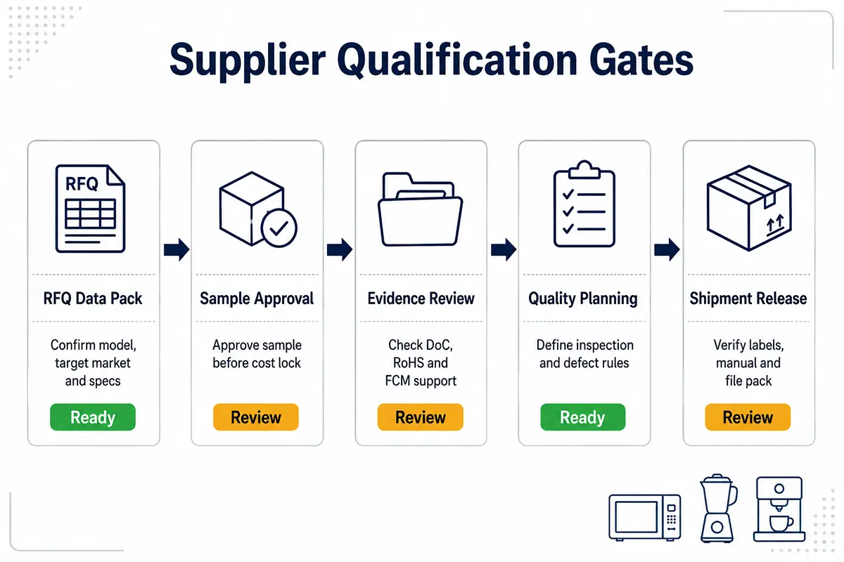 Export readiness map for kitchen appliance buyers