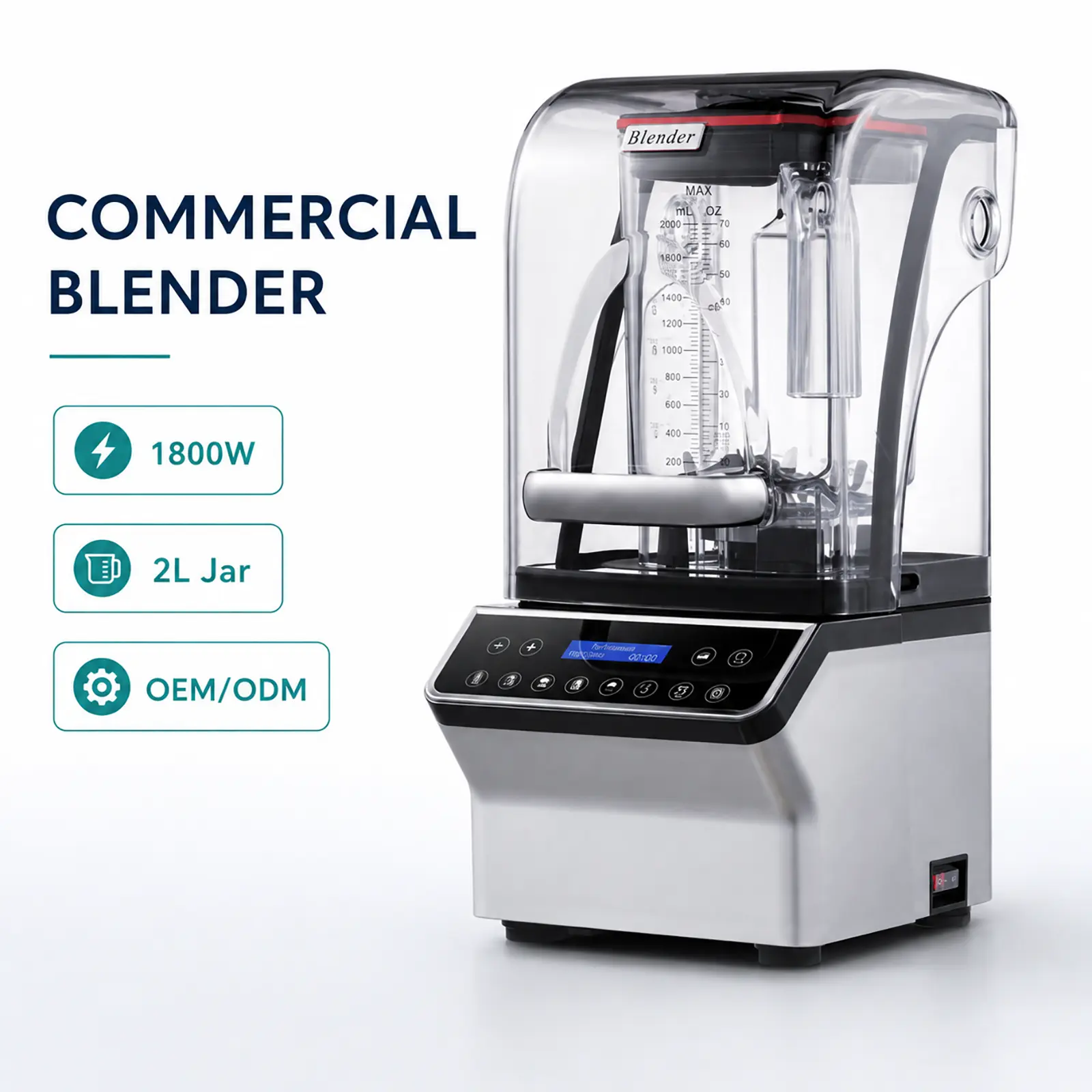 LY-8005 Commercial Blender with Sound...