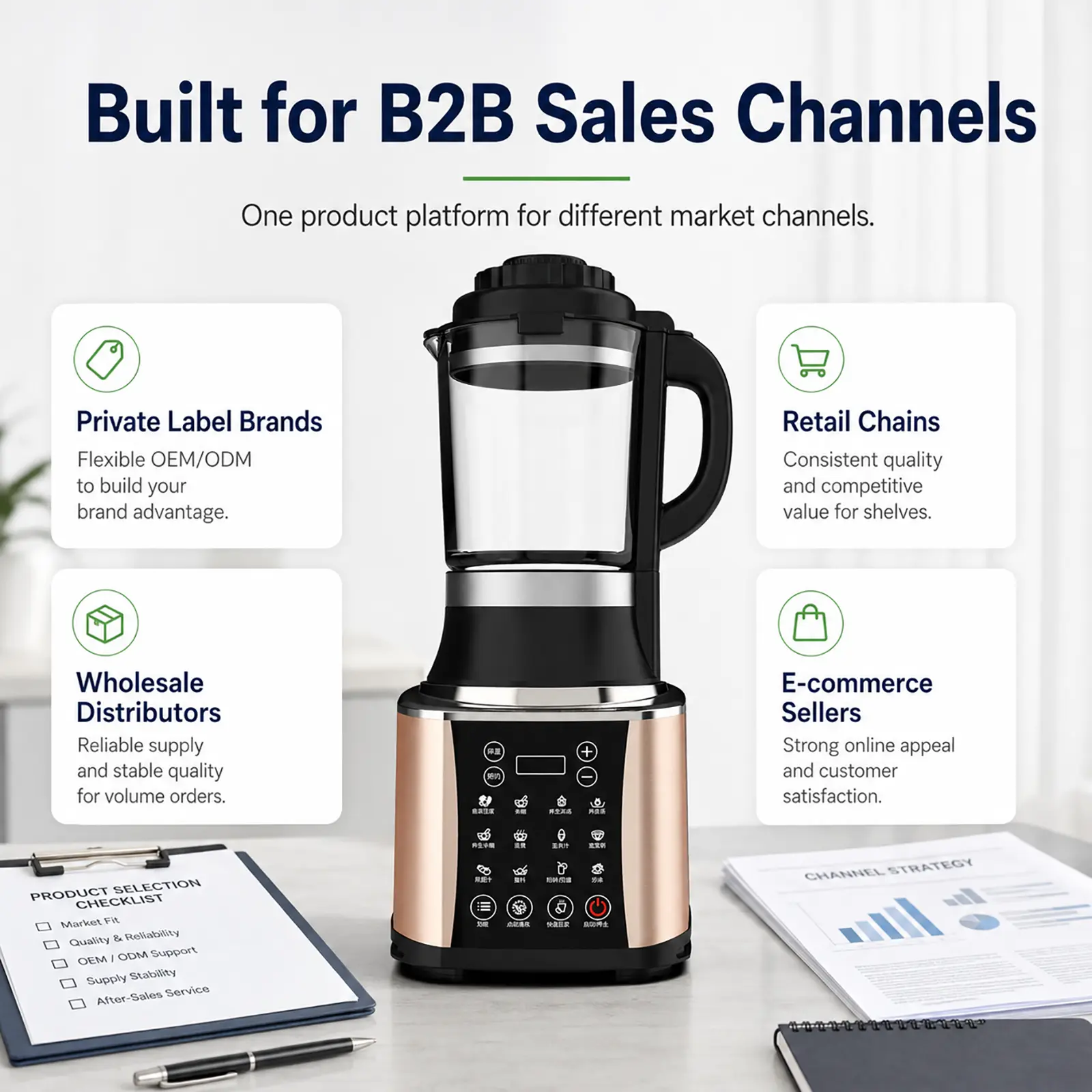 CM-903 1.75L Silent Heating Blender f...