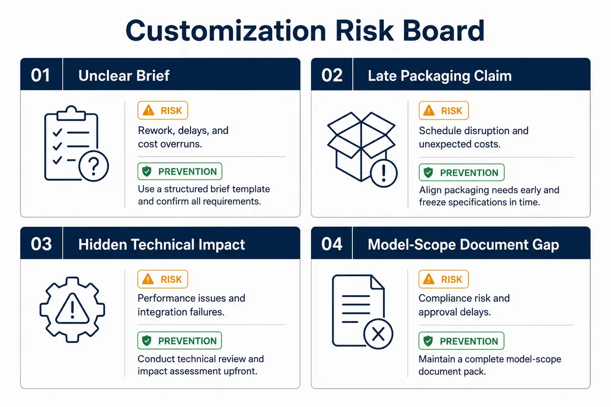 OEM customization risk board for kitchen appliance private label projects