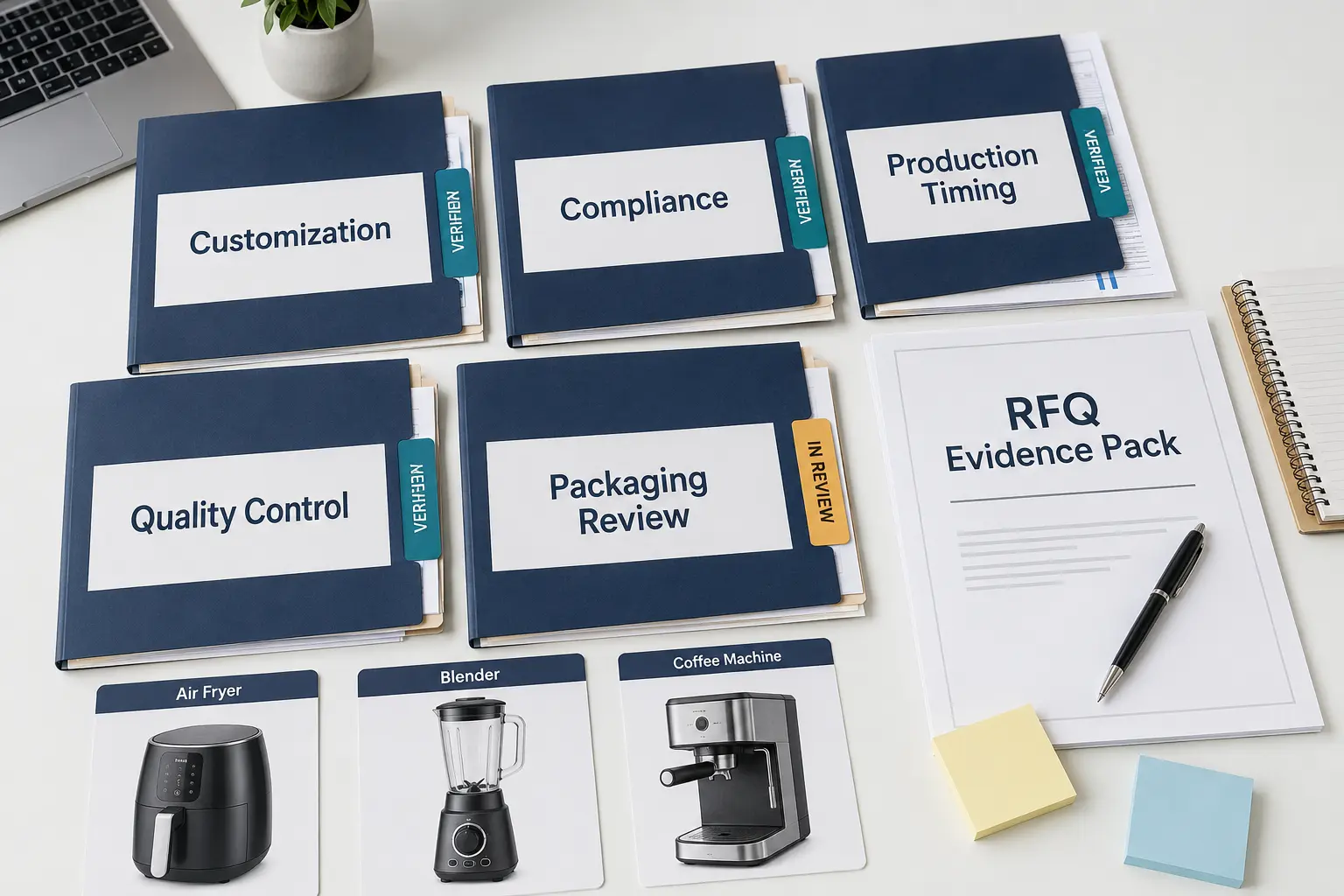 Supplier evidence pack for private label kitchen appliance RFQ preparation