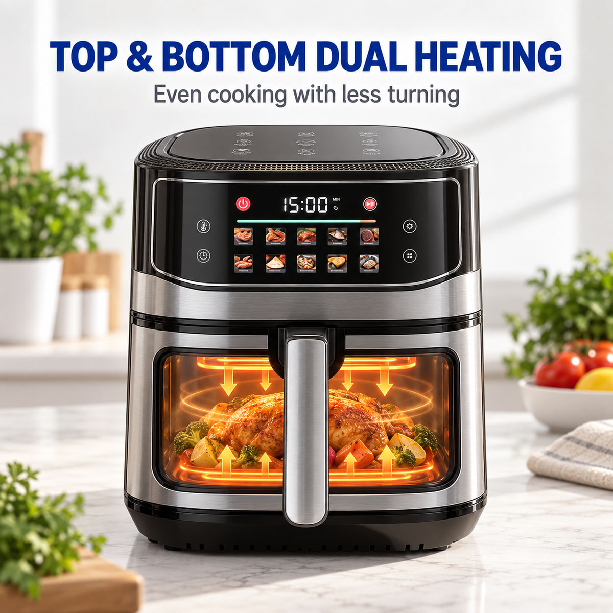BY-808 8.8L Stainless Steel Digital A...