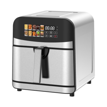8L Digital Air Fryer with Visible Basket and Metal Housing | KDF-105DU