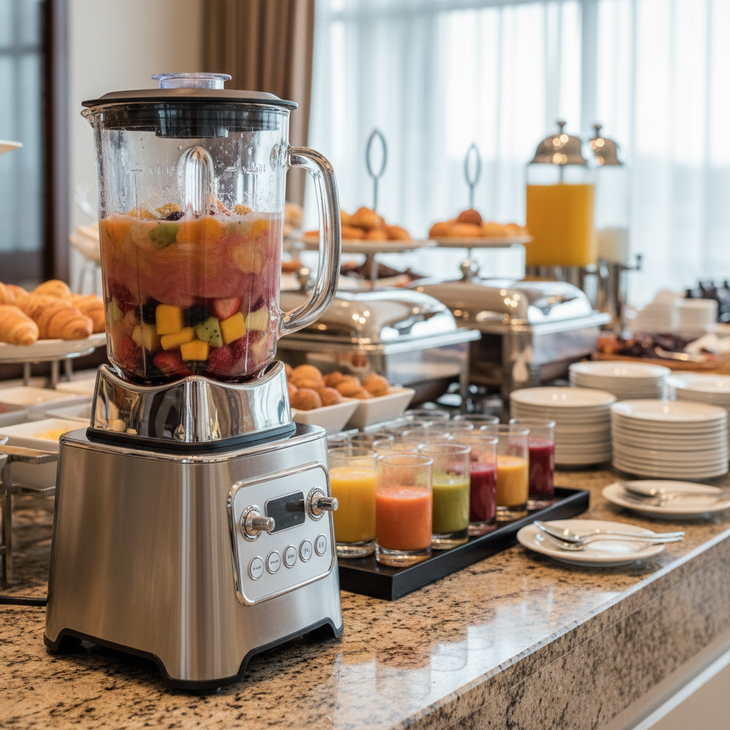 Glass Blender For Hotel Breakfast Buffets