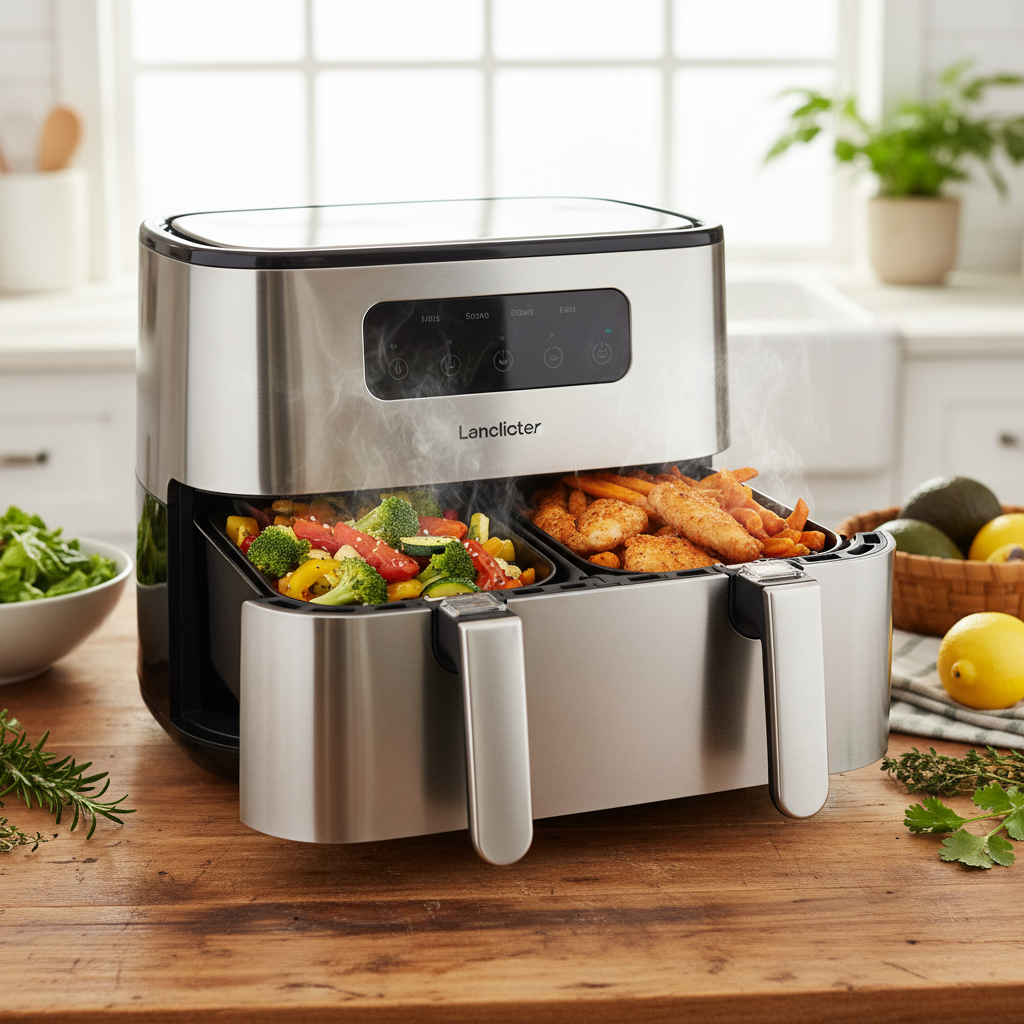 Dual Air Fryer For Healthy Diet Enthusiasts