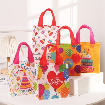Birthday Gift Bags Non-Woven Fabric Tote Bags Wholesale