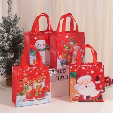 Christmas Gift Bags Large Size Non-Woven Fabric Tote Bags