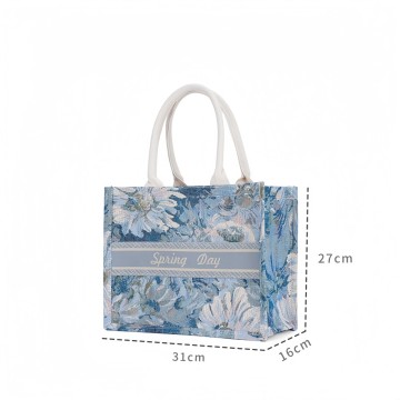 Stylish and Sustainable Reusable Large Business Canvas Shoulder Messenger Shopping Bag