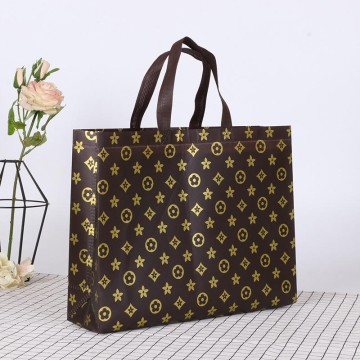 Recycled Reusable Non-Woven Grocery Tote Bags Custom