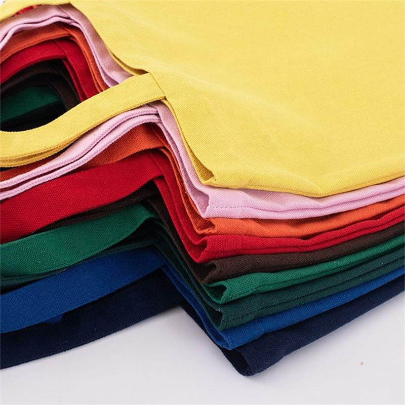 Factory Wholesale Custom Color Cotton Canvas Bag with logo Simple Versatile Solid Single Shoulder for Shopping.jpg