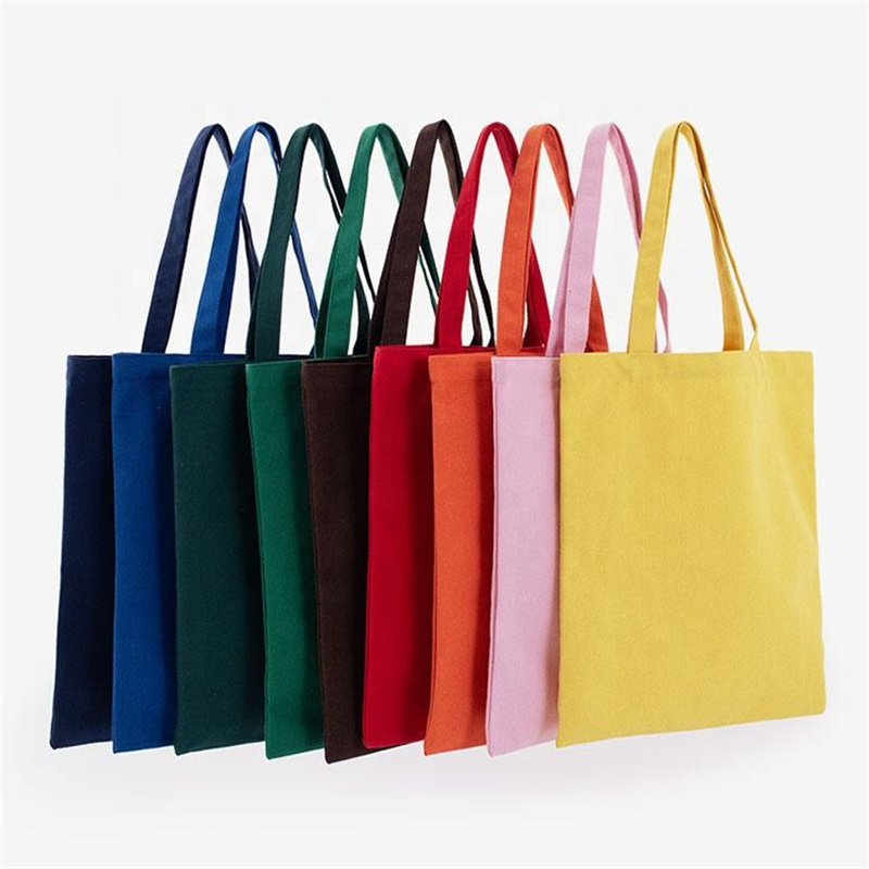 Factory Wholesale Custom Color Cotton Canvas Bag with logo Simple Versatile Solid Single Shoulder for Women Daily Life Shopping.jpg