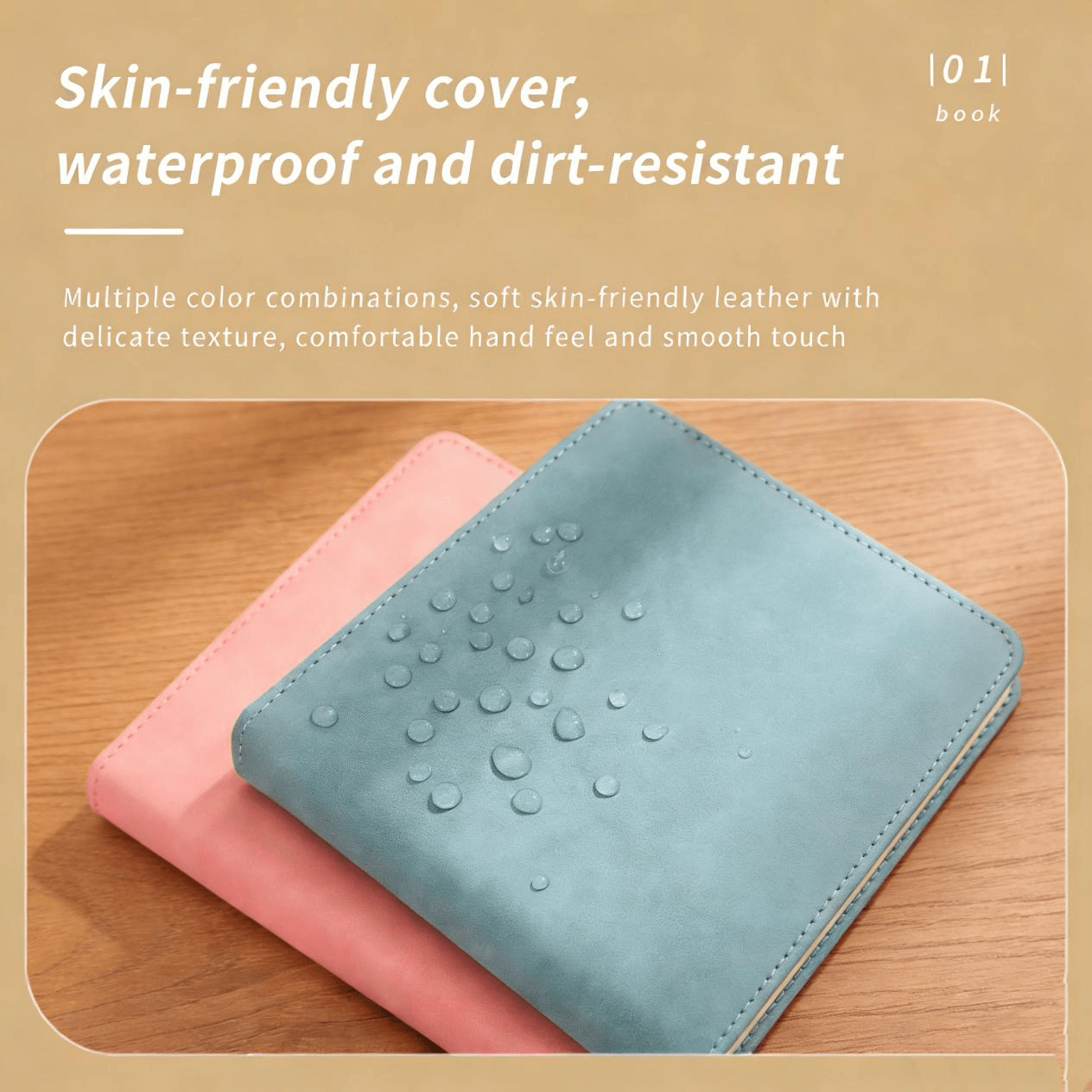 02 Customized thickened notebook with a pleasant tactile feel and a buckle closure