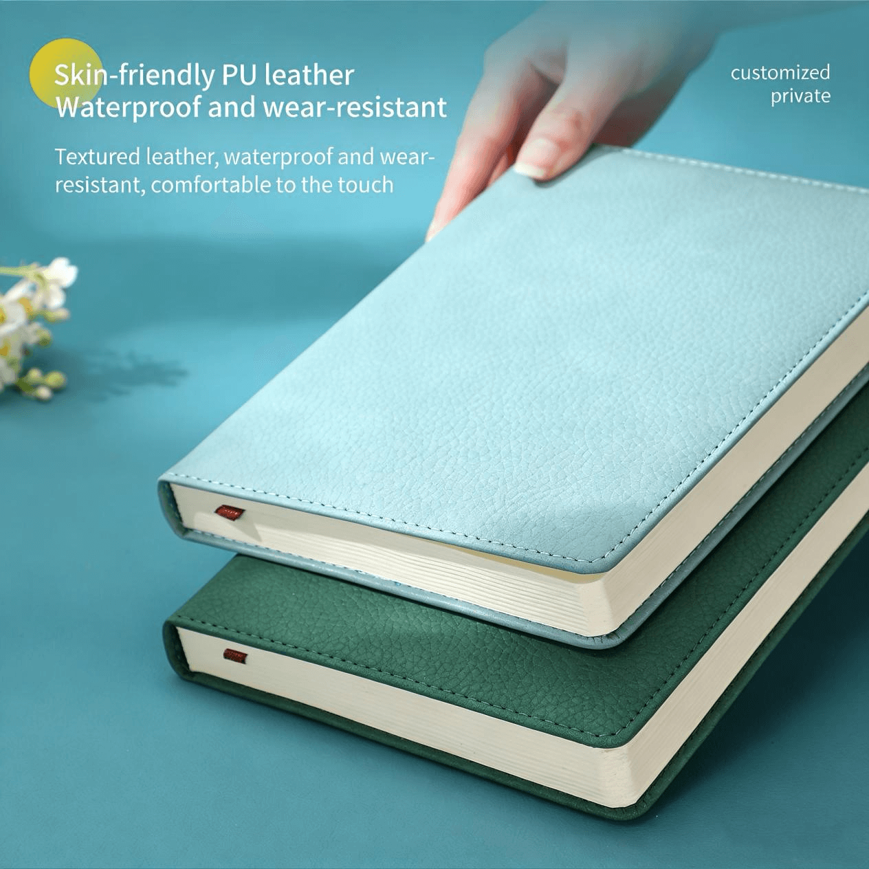 02 Engraved thickened business-style A5 notebook