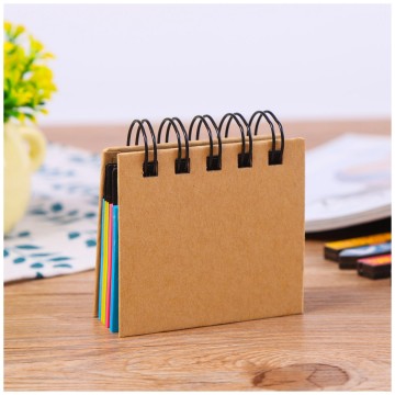 Mini coil sticky notepad