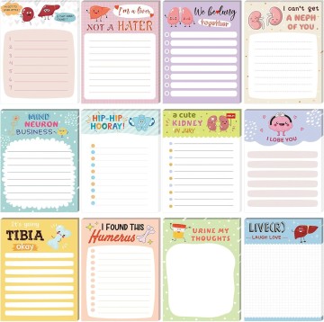 Caderno de Enfermagem e Blocos de Notas Adesivas para Enfermagem