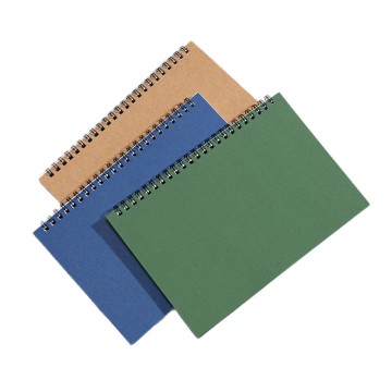 Retro leather coil notebook