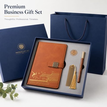 Custom Cultural Notebook Pen Bookmark Gift Set