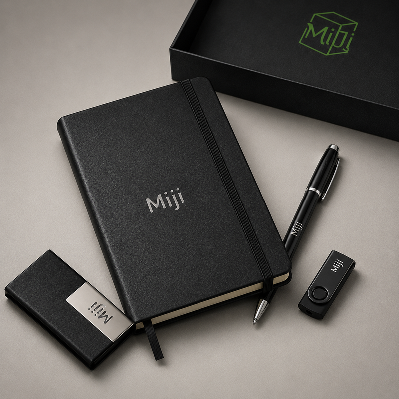 Black Business Gift Set Components