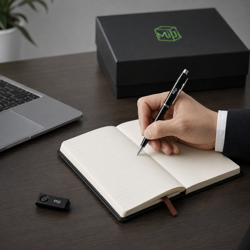 Business Notebook Writing Scene