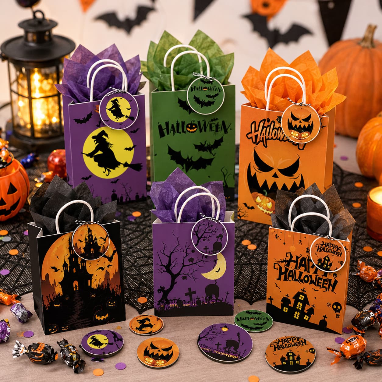 Matching Halloween Party Packaging