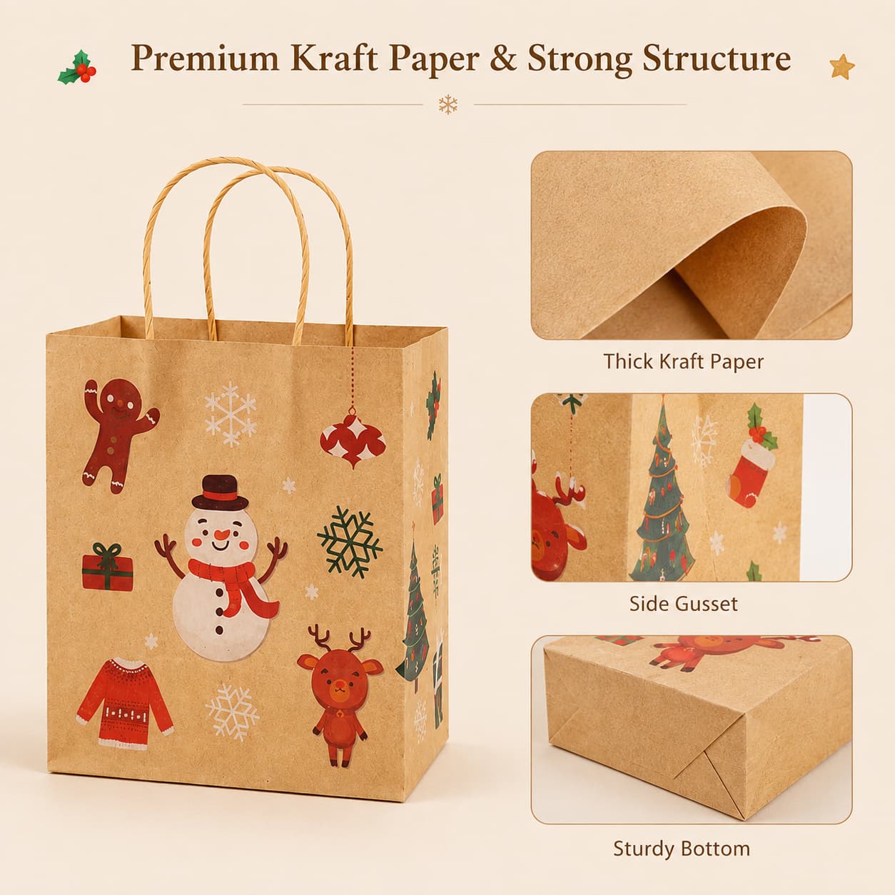 Premium Kraft Paper and Strong Structure