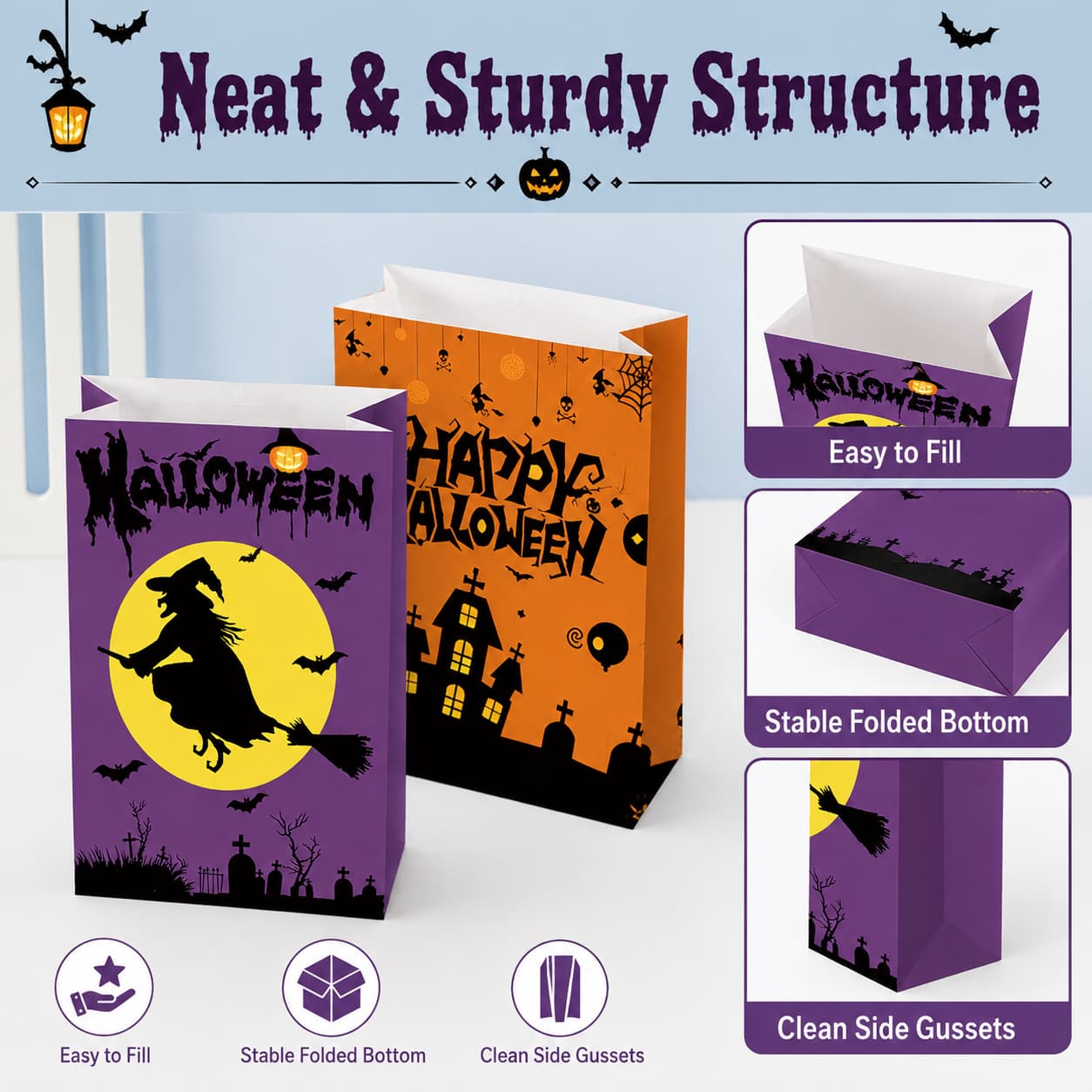 Neat and Sturdy Paper Bag Structure
