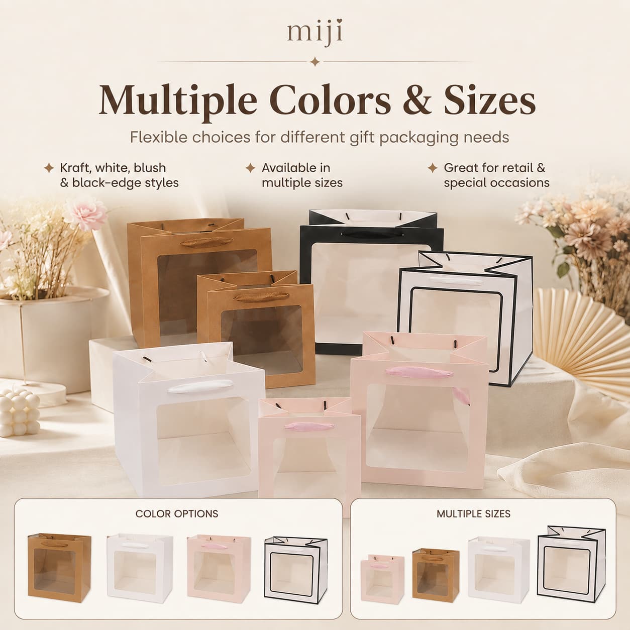 Multiple Colors and Sizes